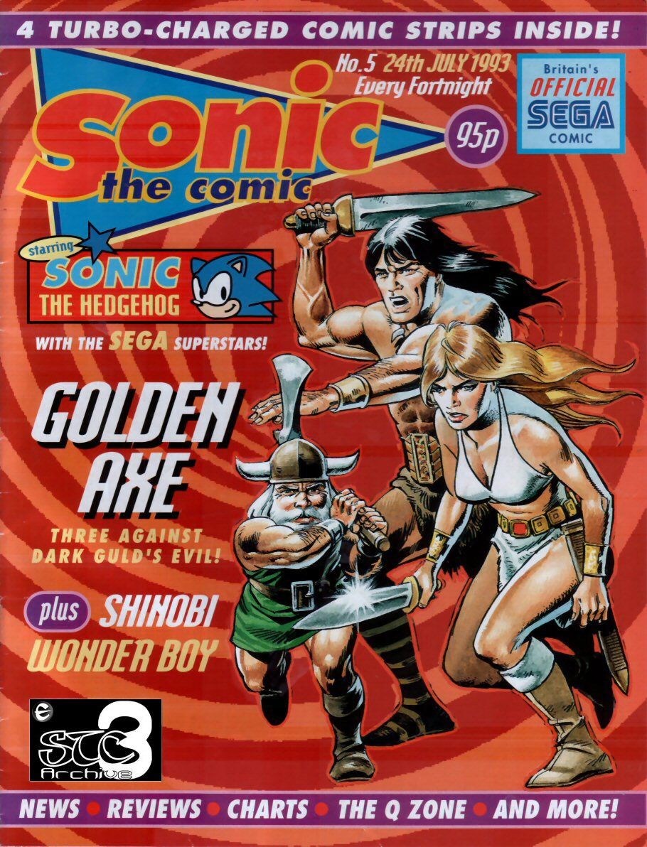 Sonic - The Comic Issue No. 005 Comic cover page